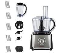SQ Professional Blitz 2in1 Electric Food Processor - 700W Multifunction Blender-Chopper-Grinder (Black/Silver)