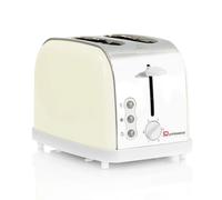 SQ Professional Dainty Legacy 900W Stainless Steel 2-Slice Toaster with Wide Slots Defrost Reheat