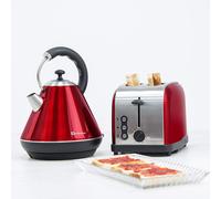 SQ Professional Gems 1.8L Cordless Kettle & 2-Slice Toaster - Stainless Steel Breakfast Set