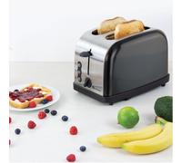 SQ Professional Gems Lecagy 900W Stainless Steel 2-Slice Wide Slot Toaster (Onxy)
