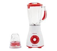 SQ Professional MegaRange Blender 600W with 100g Grinding Mill Plastic 1.5L Blending Jug & Grinder Blender for Milkshakes Smoothie Blender Juice Mixer, Ice Crush Function (Maroon Red)