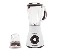 SQ Professional MegaRange Blender 600W with 100g Grinding Mill Plastic 1.5L Blending Jug & Grinder Blender for Milkshakes Smoothie Blender Juice Mixer, Ice Crush Function (Black)