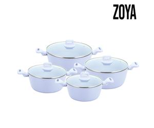 SQ Professional Zoya 4pc Stockpot Set Non-Stick Aluminum Cookware Set