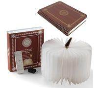 SQ203 Wireless Rechargeable Islamic Digital Book-Style Quran Speaker With Remote Control Built-in Azan, Duas & Islamic Content Supports USB & TF Card- Multiple Reciters & Word-by-Word Translation