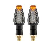 SQ26H8CB Motorbike Indicators Turn Signals Lights 2pcs/set Motorcycle LED Turn Signals Motorbike LED Bendable Daytime Running Lights Universal Accessories Flashing Lights