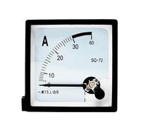 SQ72 AC Analog Ammeter Panel Current Meter Gauge 30/5 50/5 75/5 100/5 150/5 200/5 250/5 2.83X2.83 Inch 1Pcs(30A Directly on)