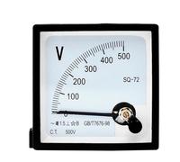 SQ72-V Pointer AC Voltmeter 250V 300V 450V 500V Panel Meter 72X72mm 1.5 1Pcs(450V)