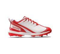SQAIRZ GFP2 Womens Metal Softball Cleats | 9-Spike SmartTraction Fastpitch Cleats with Wide Toe Box | Softball Cleats for Women on Grass Field Play, Cherry Bomb, 10.5