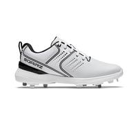 SQAIRZ Velo Baseball Metal Cleat, Baseball Cleats Metal, Mens Baseball Cleats, Men's Baseball & Softball Shoes, White, 10 Men/11.5 Women