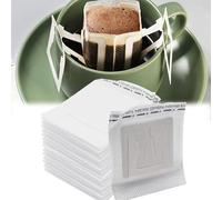 SQAQS 120 Coffee Filter Papers, Drip Coffee Bag with Hanging Ear, Disposable Coffee Paper Filters Replacement, Coffee Filter Paper for Most Cups, Portable Coffee Paper Filter, Travel, Camping, Office