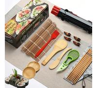 SQAQS 18PCS Sushi Maker Set, Sushi Bazooka, Sushi Maker with Rolling Mat, Make Your Own at Home, Portable Kit for Picnic, Complete Setfor Beginners to Make Yourself