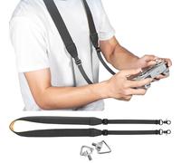 SQAQS Mini 3/mini 3 Pro Tether, Woven Nylon Shoulder Strap for Dji Controllers, Dji Mini 3 Pro Remote Control Accessories, Lanyard, Chest Strap, with Two Triangular Screws, Black