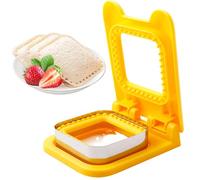 SQAQS Sandwich Maker, One-press Forming, Toast Sealer Wrap Toastie Maker, Wrap Sealer Sandwich Maker Wraps Maker Press, Designed for Low Calorie Thin Bread(Yellow)