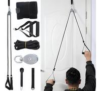 SQAQS Shoulder Pulley for Physiotherapy, Over The Door Pulley System for Shoulder Rehab, Rotator Cuff Exerciser for Arm Rehabilitation, Frozen Shoulder, Tendonitis (Six piece set)