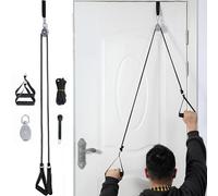 SQAQS Shoulder Pulley for Physiotherapy, Over The Door Pulley System for Shoulder Rehab, Rotator Cuff Exerciser for Arm Rehabilitation, Frozen Shoulder, Tendonitis (Four piece set)