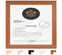 Sqaure Size Picture Frames - Home Decor Photo Frames - Wall Mount Poster Frames -Wooden Effect Frames With Arcylic front (6 x 6 in (15.24 cm x 15.24 cm), Walnut)