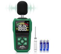 SQECH Decibel Meter, Sound Level Meter with Color Backlit Screen,Decibel Sound Meter with A/C Weighted,dB/SONE Unit,FAST/SLOW Response,MAX/MIN,Data Hold,Range 30-130dB,for Home/Office/Factories