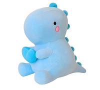 SQEQE Dinosaur Stuffed Animal Age 3+, Loving Soft Dino Plush Toys with Holding Heart for Valentine Day, Sweet Romantic Anniversary Birthday Gift for Her Girls Boys Girlfriend Blue 30CM