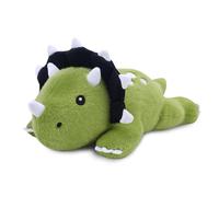 SQEQE Weighted Triceratops Dinosaur Plush, Weighted Stuffed Animal Dinosaur for Comforting Hugs, Soft Plushie Toy Pillow Gift for Kids, Christmas Birthday Decoration 9.8 Inch, 0.8 Lb