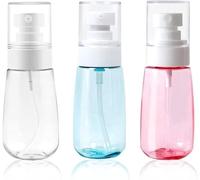 SQHY 3 Pack Small Spray Bottle 60 ml Fine Mist Plastic Spray Bottle for Travel Refillable Make Up Spray Bottle Atomizer Spray Bottles for Cosmetic Skincare