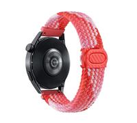 SQHYWJ】Nylon Watch Straps, Adjustable Braided Loop Bands for Men and Women,20mm 22mm Skin-friendly and Easy to Wear（Dazzle Red 20mm