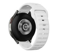 SQHYWJ Silicone Watch Bands 2mm 22mm Quick release waterproof replacement strap Men's and Women's Universal Soft Silicone Watch Bands (white 20mm)