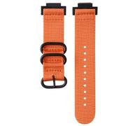 SQHYWJ Suitable for Casio G-SHOCK series watch band Nylon Canvas Replacement Watch Band for Men and Women GA-110(Black buckle-Orange)
