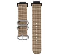 SQHYWJ Suitable for Casio G-SHOCK series watch band Nylon Canvas Replacement Watch Band for Men and Women GA-110(Silver buckle-Khaki)