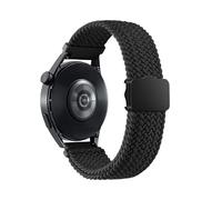 SQHYWJ Watch Straps Quick Release Elastic Braided Watch Bands 20mm 22mm, with Magnetic Buckle for Smartwatches and Wristwatches Men Women (black 20mm