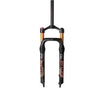 SQIANKUN Bike Forks 26 * 4.0 Air Suspension Fat Fork Bike For Beach Bike Travel 120mm Manual Lockout Bicycle Fork 9 * 135mm Fork Cycling Part Mtb Forks(GOLD)