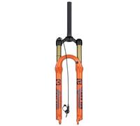 SQIANKUN Bike Forks Bicycle Air Fork 120mm Travel 27.5/29Inch Orange Mountain Bike Air Supension 32mm Magnesium Alloy Bicycle Parts Mtb Forks(Wire control orange)