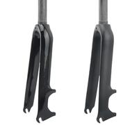 SQIANKUN Bike Forks Bike Carbon Fork Folding Bike Fork Bicycle Front Forks 14 16 18 20 22" inch Steerer Tube 1-1/8 Inch Disc Brake Mtb Forks(Matte 14 inch 74mm)
