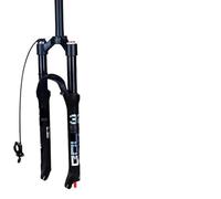 SQIANKUN Bike Forks MTB Suspension Rebound Adjustment Double Air Fork 26/27.5er/29er Inch Magnesium Alloy Quick Release Bicycle Parts Mtb Forks(27.5Black Remote)