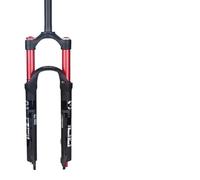 SQIANKUN Bike Forks MTB Suspension Rebound Adjustment Double Air Fork 26/27.5er/29er Inch Magnesium Alloy Quick Release Bicycle Parts Mtb Forks(26Red Manual)