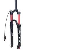 SQIANKUN Bike Forks MTB Suspension Rebound Adjustment Double Air Fork 26/27.5er/29er Inch Magnesium Alloy Quick Release Bicycle Parts Mtb Forks(29Red Remote)