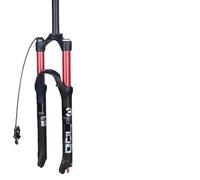 SQIANKUN Bike Forks MTB Suspension Rebound Adjustment Double Air Fork 26/27.5er/29er Inch Magnesium Alloy Quick Release Bicycle Parts Mtb Forks(27.5Red Remote)