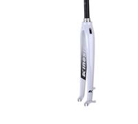 SQIANKUN Bike Forks Rigid Fork For Bicycle Mtb 26 Hard Fork Mountain Road Bike 29 Frame 27.5 Tapered Aluminum Disc Brake Axle100*15mm Mtb Forks(30A cone White QR)