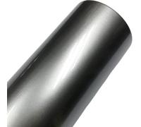 SQIANKUN Carbon Fibre Wrap Gloss Metallic Gunmetal Vinyl Wrap Candy Glossy Grey Car Film Sticker With Air Bubble Auto Motorcycle Wrapping Covering Foil Car Vinyl Wrap(Silver,30CM X 152CM)