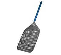 SQIANKUN Pizza Paddle 12/13/14/ Inch Pizza Peel Perforated Pizzas Shovel Retangular Paddle with Aluminum Alloy Blue Handle(13 inch 75cm Blue)