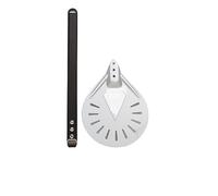 SQIANKUN Pizza Paddle Pizza Turning Small Peel Paddle Short Round Tool Non Slip Wooden Handle 9 Inch Perforated Shovel Aluminum(8 inch 58cm-02)