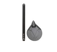 SQIANKUN Pizza Paddle Pizza Turning Small Peel Paddle Short Round Tool Non Slip Wooden Handle 9 Inch Perforated Shovel Aluminum(7 inch 95cm)