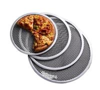 SQIANKUN Pizza Plate 1 Pcs Non Stick Pizza Screen Pan Aluminum Metal Net Bakeware Kitchen Tools Peal Peel(13 inch-33cm)