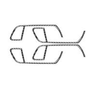 SQIFBA Car Decoration Interior for A4L A4 B8 2009-2016 Q5 2009-2017 A5 2008-2017 Carbon Fiber Interior Car Door Handle Frame Decor Cover Trim