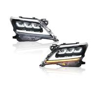 SQIFBA Car Headlight Covers Car Headlights For Lexus LX570 2012-2015 LED Dynamic Information Turn Signals Accessories Headlight Dust Cover