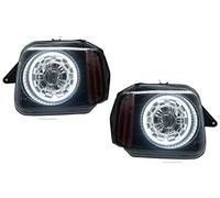 SQIFBA Car Headlight Covers Car Styling Head Lamp For Suzuki For Jimny LED Headlight 2007-2017 Headlights DRL Turn Signal High Beam Auto Accessories Headlight Dust Cover