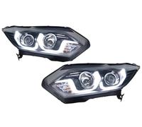 SQIFBA Car Headlight Covers For HR-V LED Headlight 2015-2019 Headlights HRV DRL Turn Signal High Beam Angel Ey Auto Accessories Headlight Dust Cover(LED low beam)