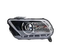 SQIFBA Car Headlight Headlight Assembly For Mustang HID/Xenon 2013 2014 W/LED DRL Daylights Black Housing With Clear Lens Headlamp Lens(1 piece left side)