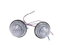 SQIFBA Car Rear Stop Light 2Pcs Rear Lamp Auto Part Rear Brake Stop Light for Classical Car(Transparent)