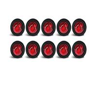 SQIFBA Car Rear Stop Light Interior Exterior Decorative Light 12/24V for Car for Cargo Trailer Truck LED Brake Warning Indicator Parking Position Lamp(10pcs Red Light)