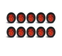 SQIFBA Car Rear Stop Light Interior Exterior Decorative Light 12/24V for Car for Cargo Trailer Truck LED Brake Warning Indicator Parking Position Lamp(10pcs Yellow Light)